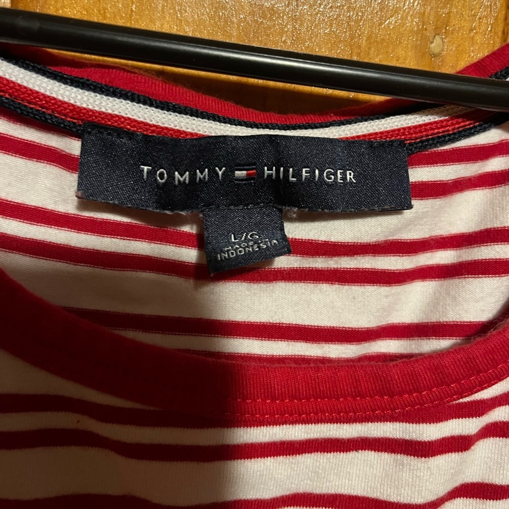 Tommy Hilfiger white and red striped dress